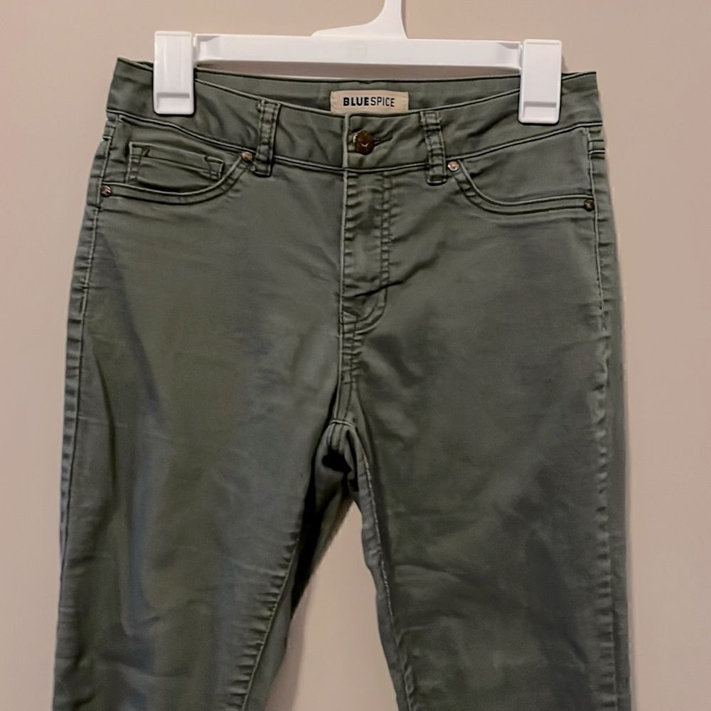 Juniors Blue Spice Skinny Pants Size 7